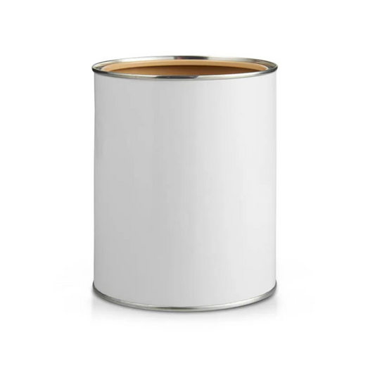 1 Litre Lacquered White Tinplate Lever lid Tin