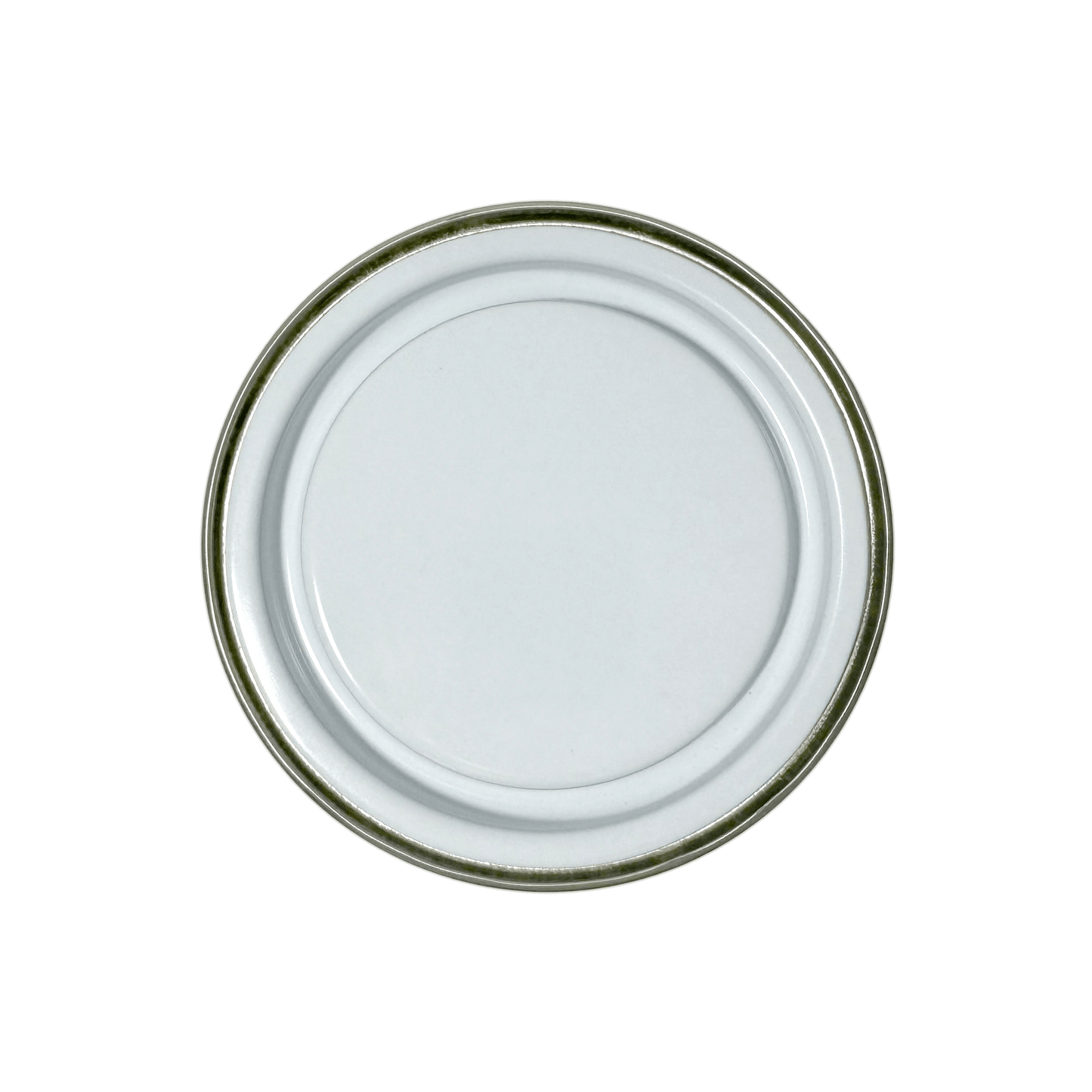 500ml White Lacquered Lever Lid Tin and Lid