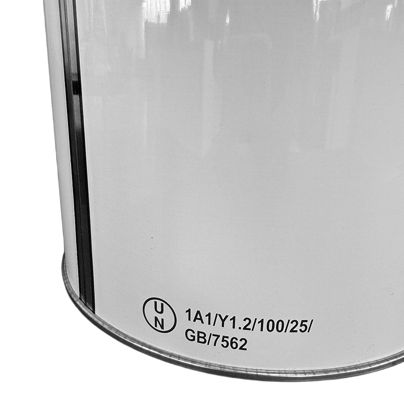 25 Litre White Tinplate UN Approved Tighthead Drum Plain 57mm Din Berg