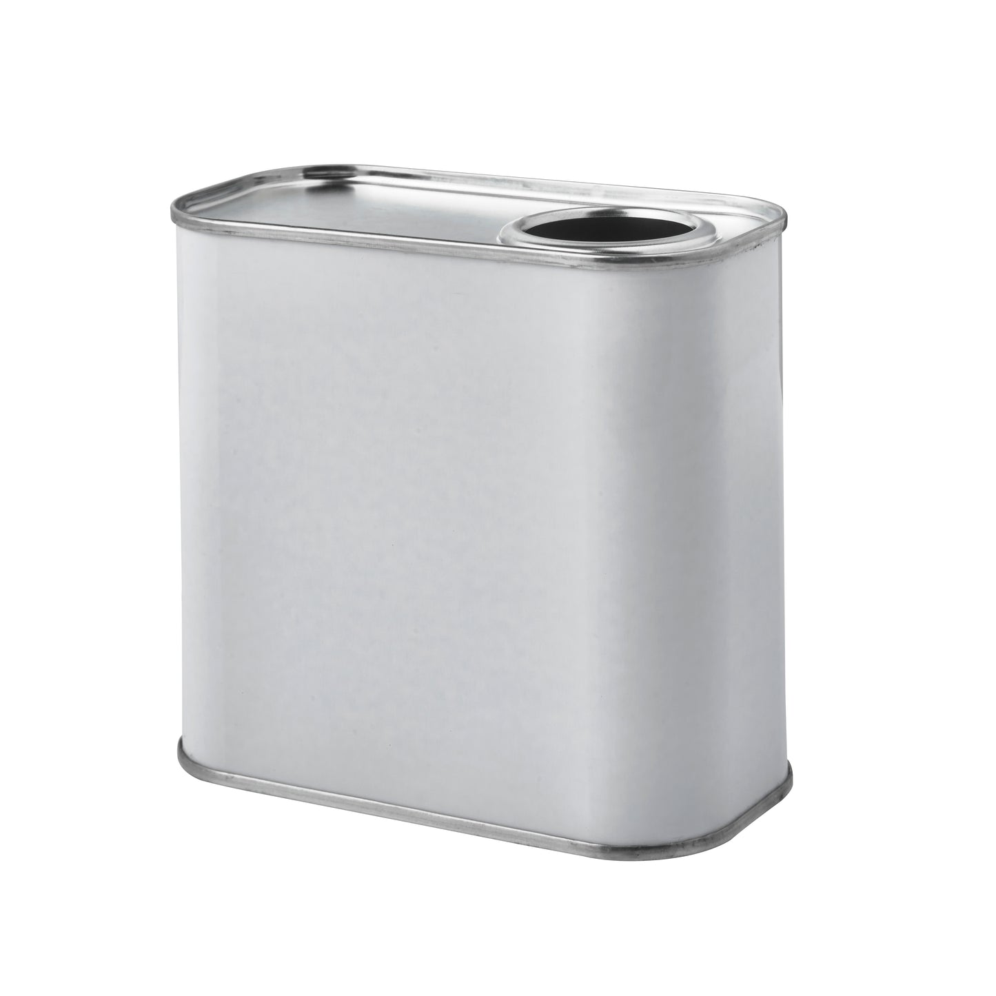 500ML White Rectangular Tin Plain UN Approved 32 Din