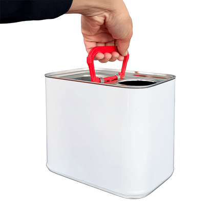 2.5 Litre Stackable Rectangular Tin Plain Interior 57mm DIN berg