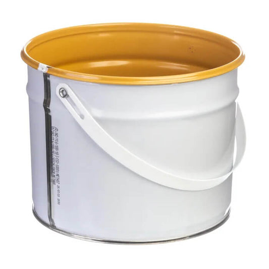 3 Litre Tinplate White Pail Lacquered Interior UN Approved