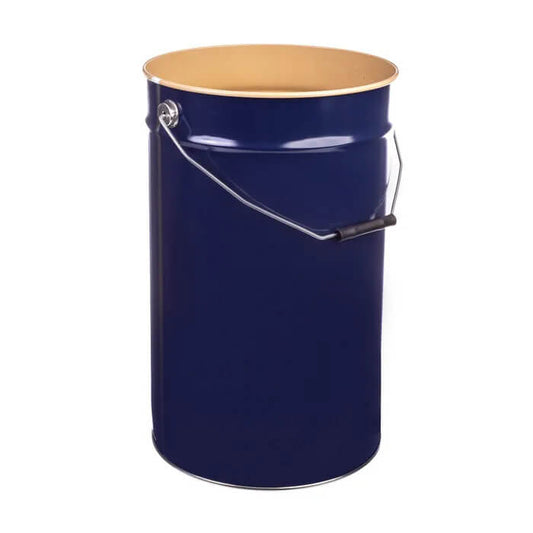 25 Litre Tinplate Blue Pail Lacquered Interior UN Approved