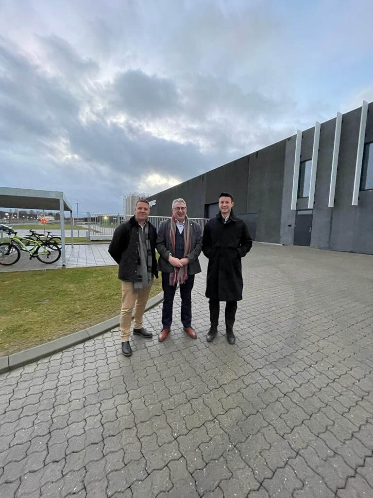 The externals team visiting one of our packaging partners