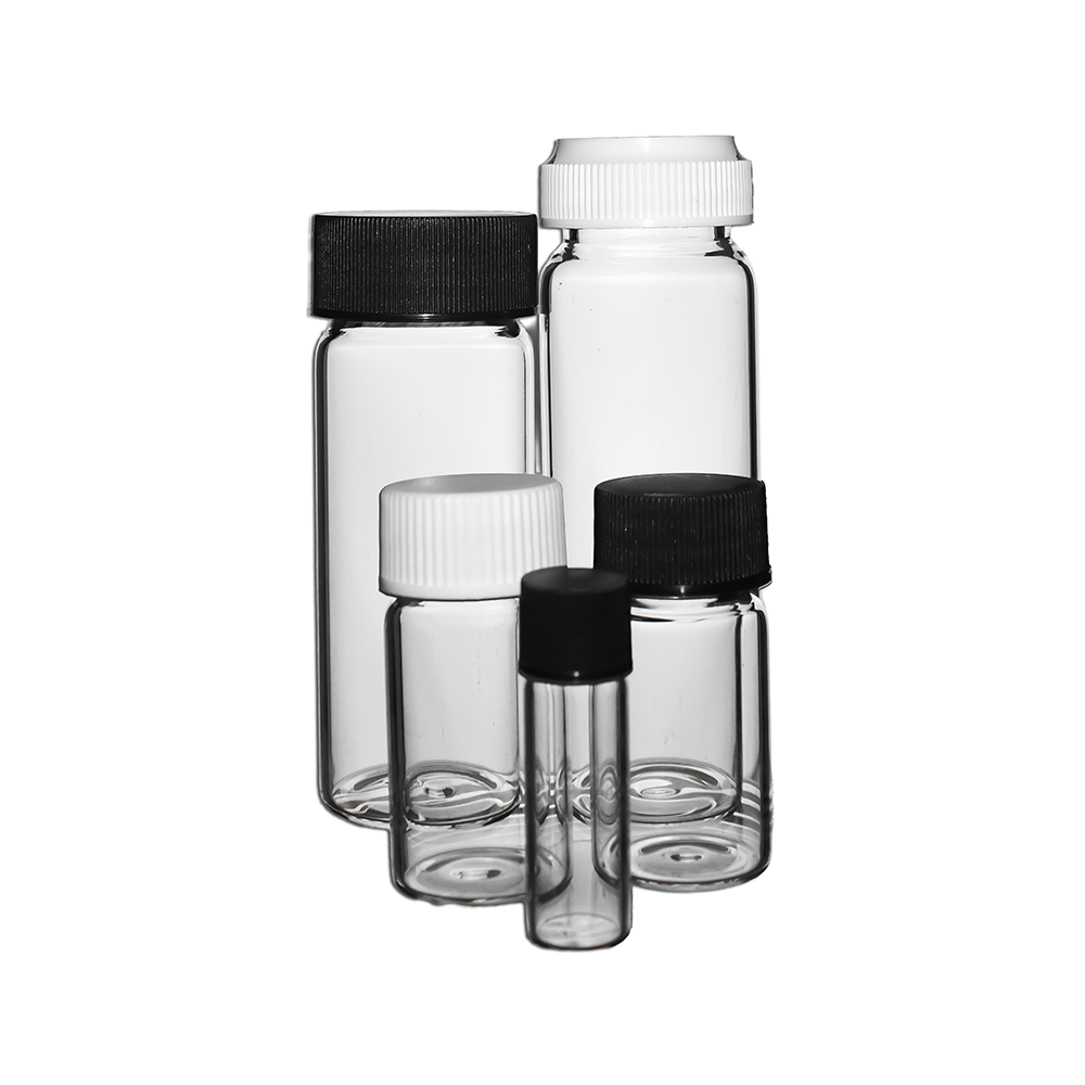 28ml Glass Vial with Black Screw Cap