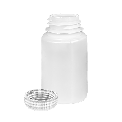 125ml Wide mouth HDPE bottle and screw top PP cap