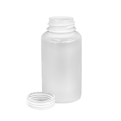 250ml Wide mouth HDPE bottle and screw top PP cap