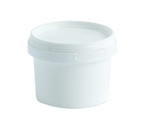 120 ML Plastic White Tamper Evident Tub and Lid