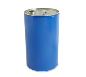 25 Tinplate Blue UN Approved Drum Plain Interior - Screw Neck 59mm